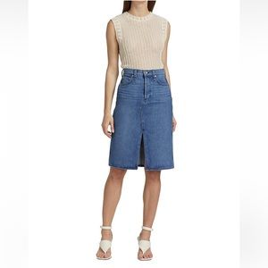 Rag & bone denim midi skirt